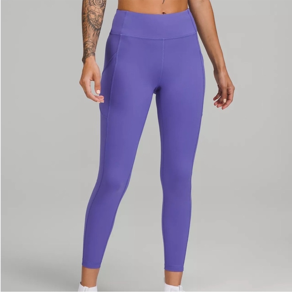 lululemon athletica Wonder Under Charged Indigo Purple High-Waisted Leggings